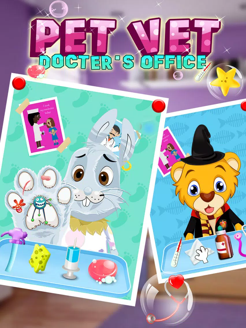 Teeth Dentist & Doctor Salon - Cute Baby Pet Vet Foot Care & Surgery Games for Kids and Girls iPad Screenshots
