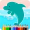 Coloring Dolphin Game