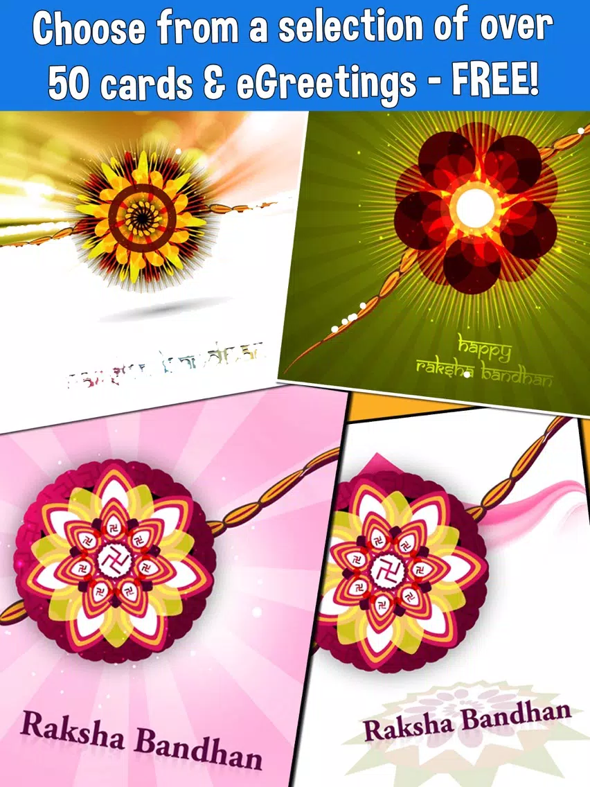 Happy Rakshabandhan Cards, Wishes & Greetings Free iPad Screenshots