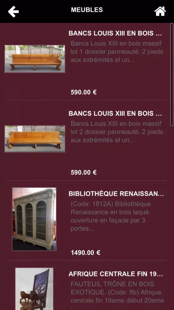Captures d'écran de Dépôt-Vente La Gondole