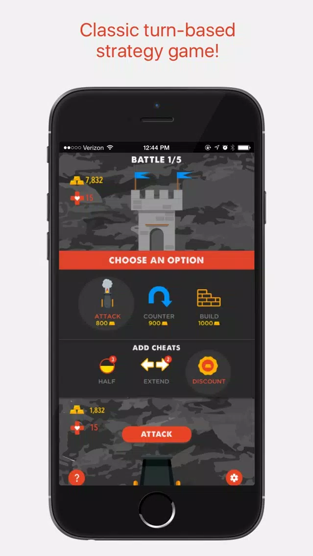 Cannon turn-based attack & defense war strategy स्क्रीनशॉट