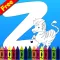 Alphabet Coloring -  ABC Flash Cards to color