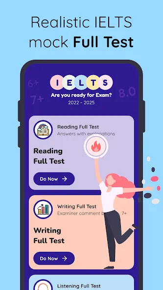 IELTS Practice Test Screenshots