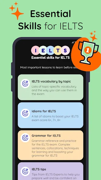 IELTS Practice Test Screenshots