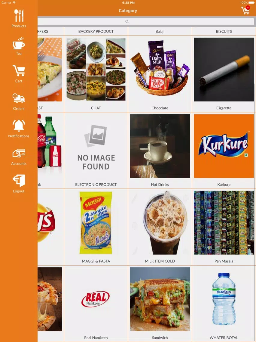 KVM Food Corner iPad Screenshots