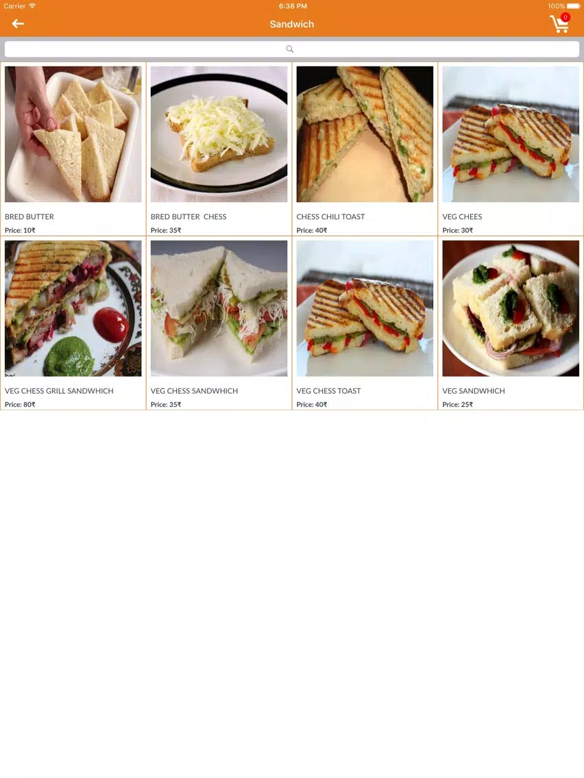 KVM Food Corner iPad Screenshots