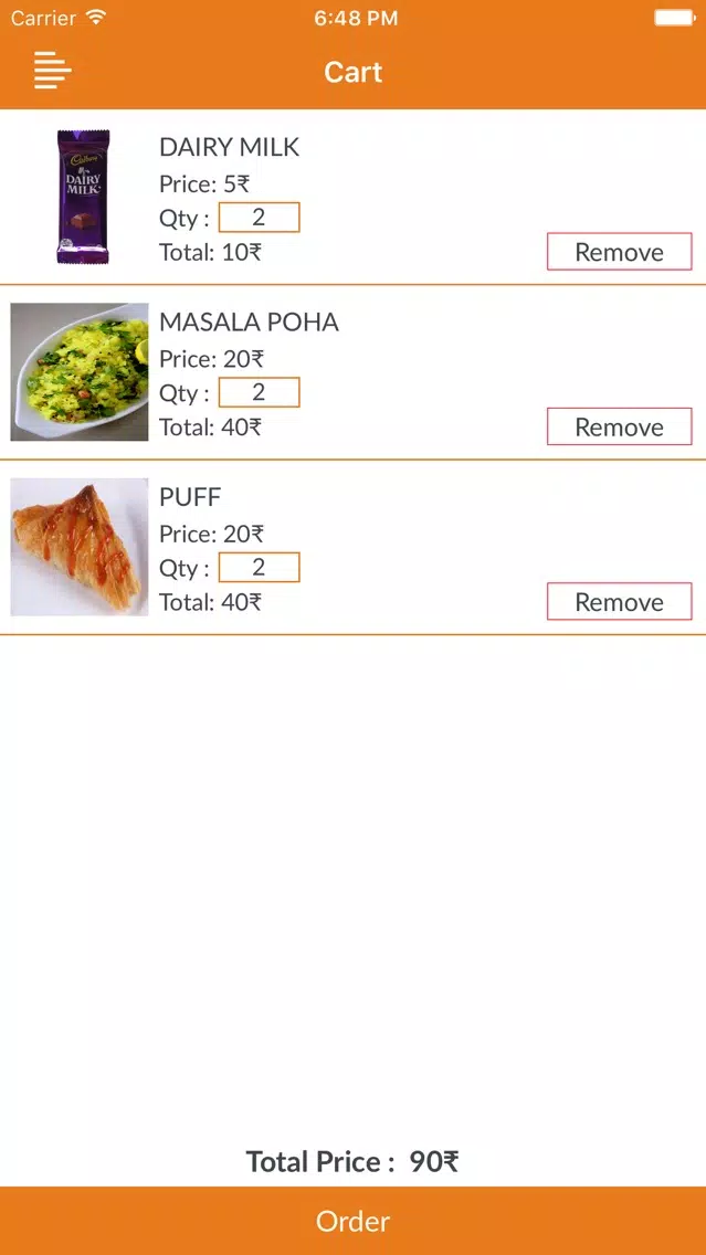 KVM Food Corner Screenshots