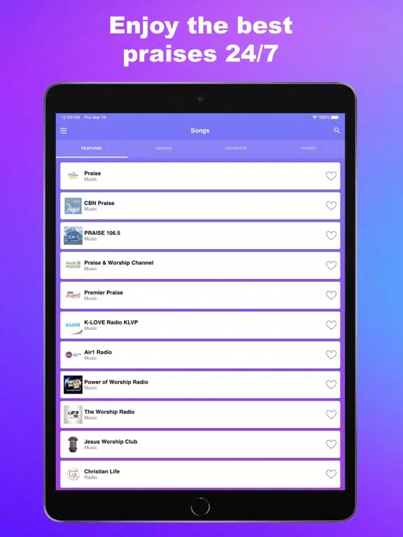 Praise And Worship Songs iPad Screenshots