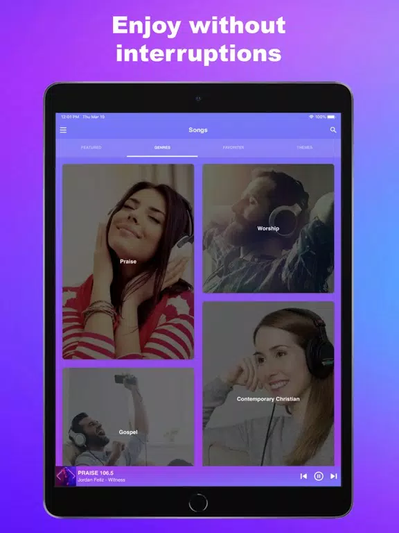 Praise And Worship Songs iPad Screenshots