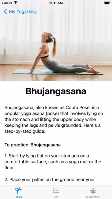 My Yoga Daily Screenshots