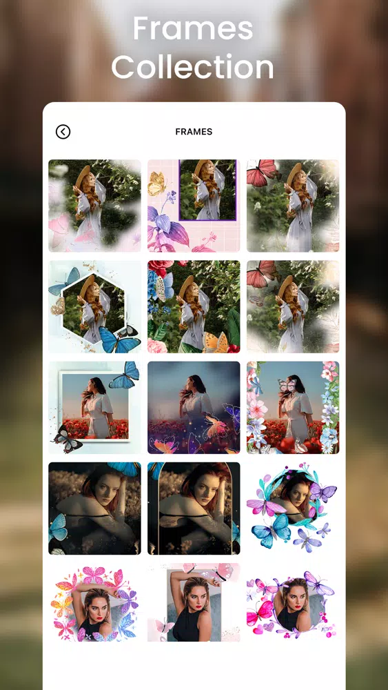 Butterfly Photo Frame Editor سکرین شاٹس