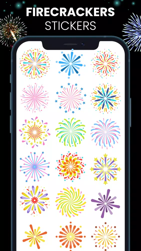 Animated Fireworks Stickers! Screenshots