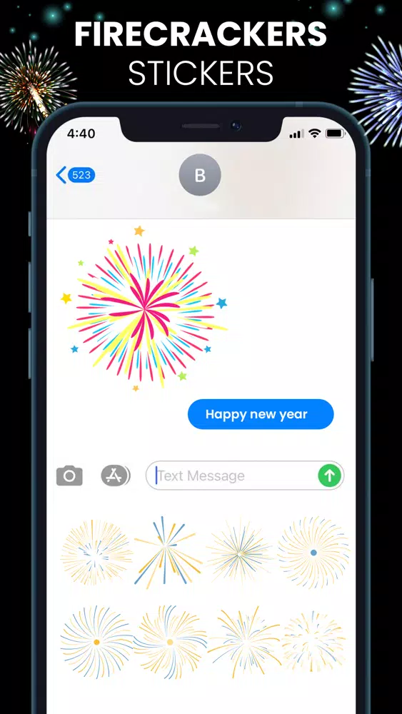 Animated Fireworks Stickers! Screenshots