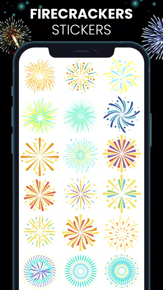 Animated Fireworks Stickers! Screenshots