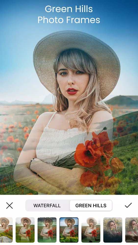 Waterfall & Hills Photo Frames Screenshots