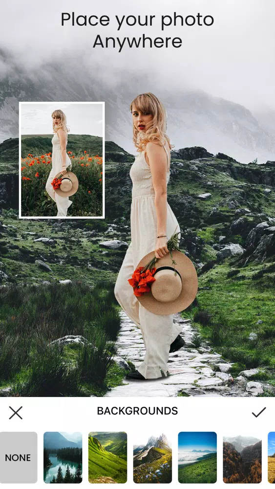 Waterfall & Hills Photo Frames Screenshots
