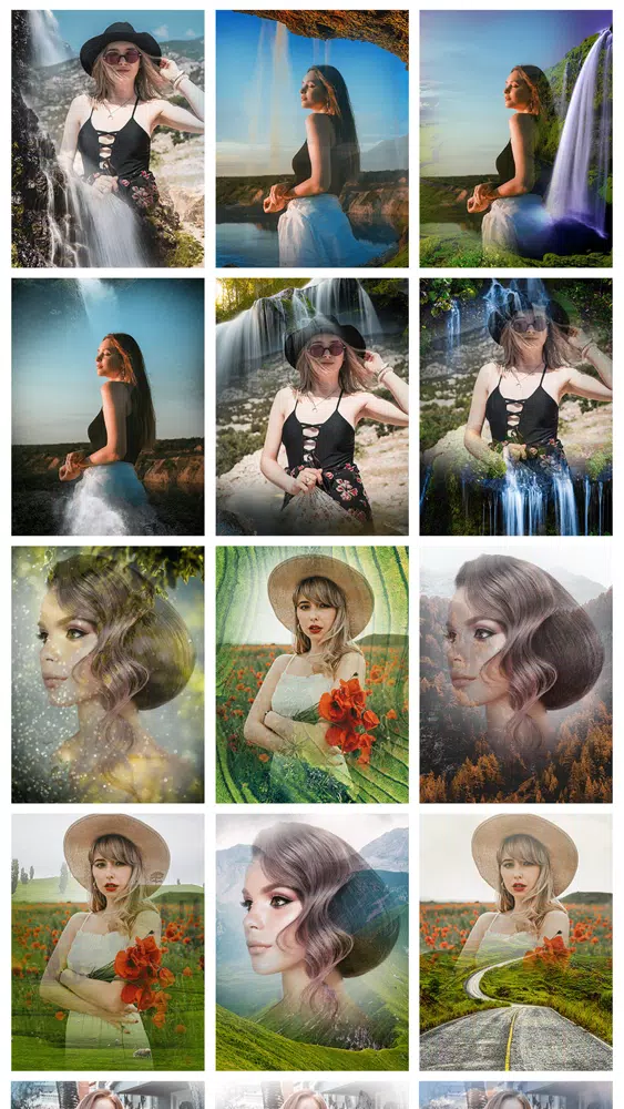 Waterfall & Hills Photo Frames Screenshots