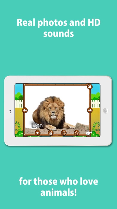 Animal sounds and pictures, hear jungle sound in Kids zoo, Petting zoo with real images and sound Screenshots