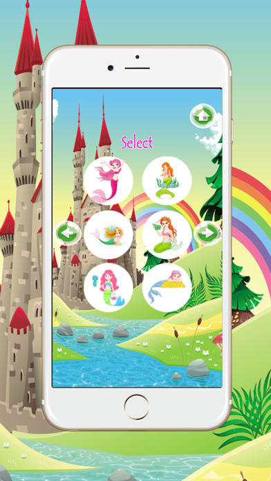 Mermaid Coloring Book Game For Adults & Kids Spree スクリーンショット