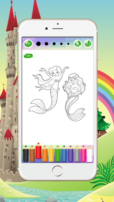 Mermaid Coloring Book Game For Adults & Kids Spree スクリーンショット