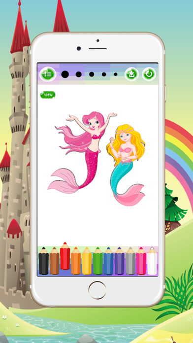 Mermaid Coloring Book Game For Adults & Kids Spree スクリーンショット