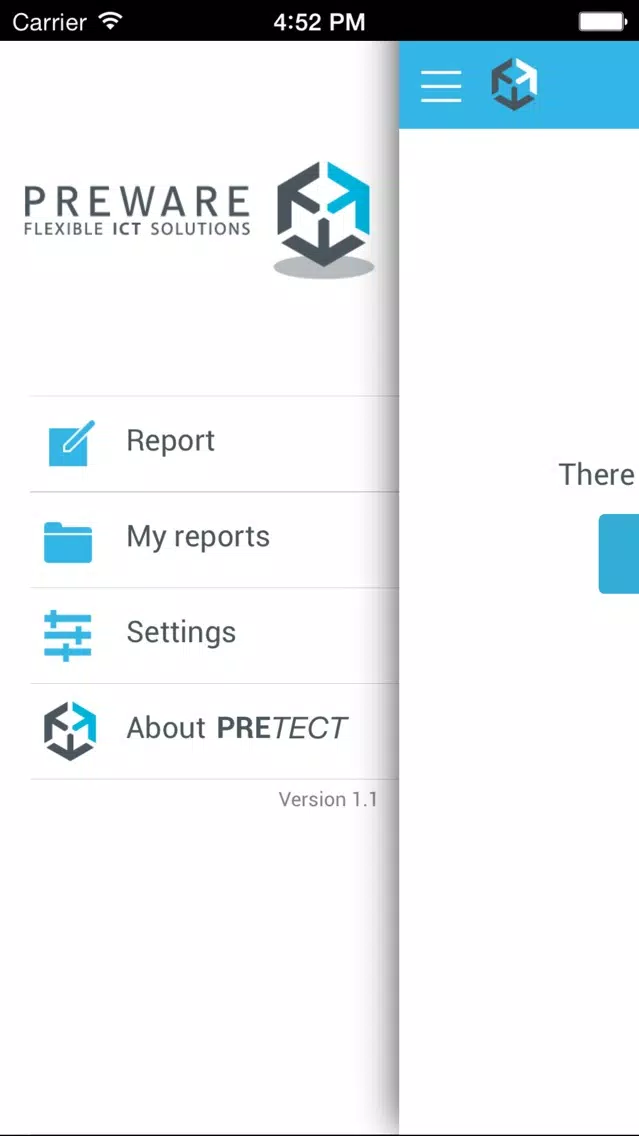 PRETECT incident reporting Screenshots