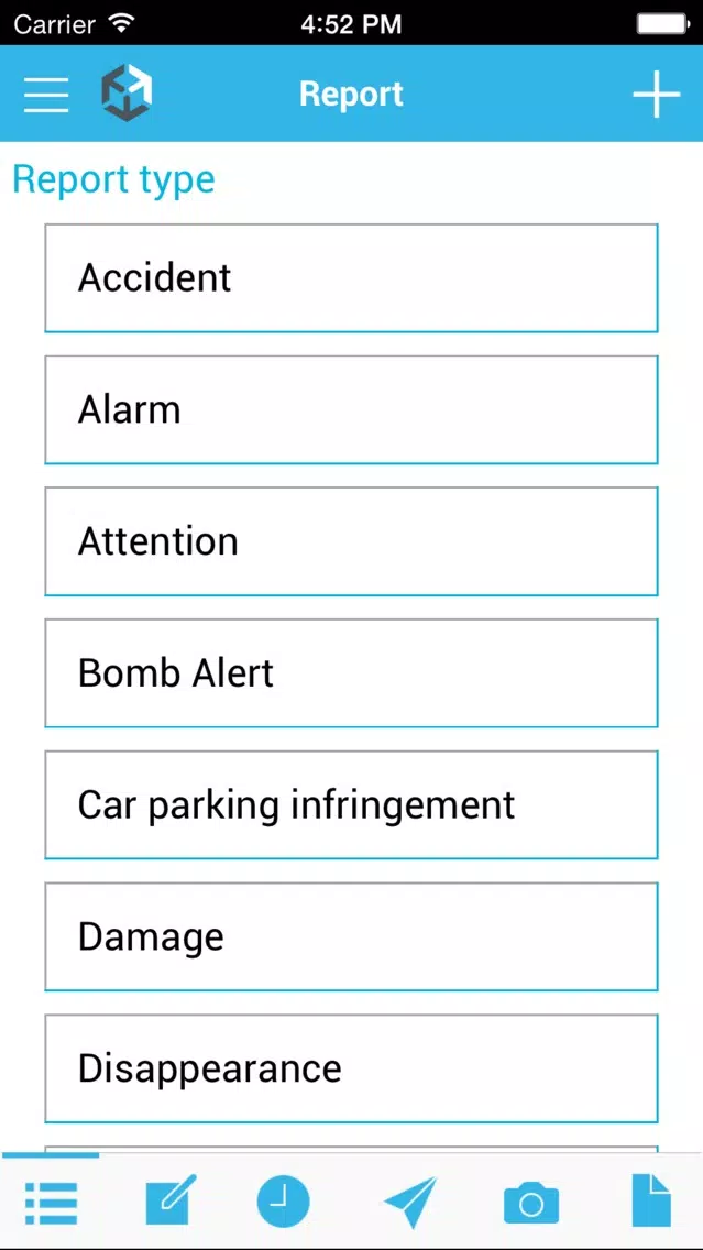 PRETECT incident reporting Screenshots