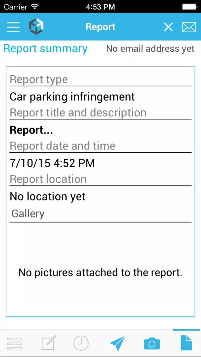 PRETECT incident reporting Screenshots