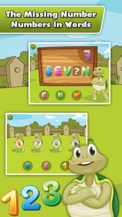 Turtle Math for Kids - Children Learn Numbers, Addition and Subtraction Screenshots