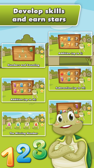 Turtle Math for Kids - Children Learn Numbers, Addition and Subtraction Screenshots