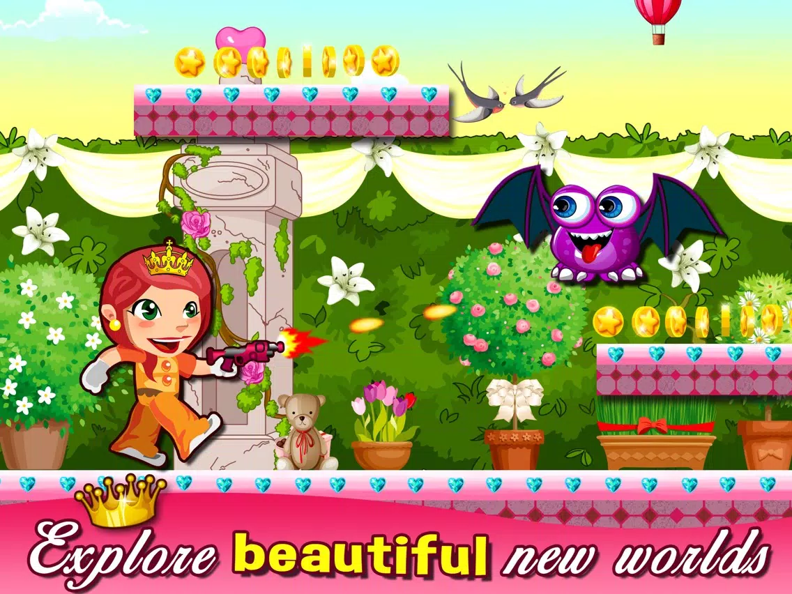 A Princess Gymnastics Fashion Girly Run - play 3d run-ing & shoot-ing kids games for girls iPad 应用截图
