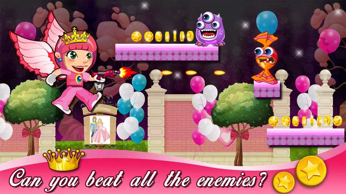 A Princess Gymnastics Fashion Girly Run - play 3d run-ing & shoot-ing kids games for girls应用截图