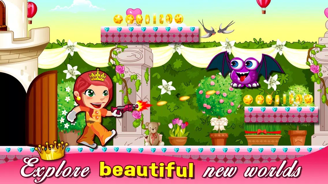 A Princess Gymnastics Fashion Girly Run - play 3d run-ing & shoot-ing kids games for girls应用截图