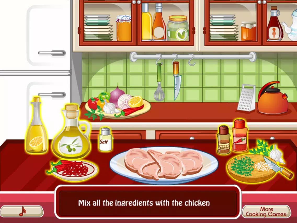 Captures d'écran de Cooking the First Chicken - girl games for kids iPad