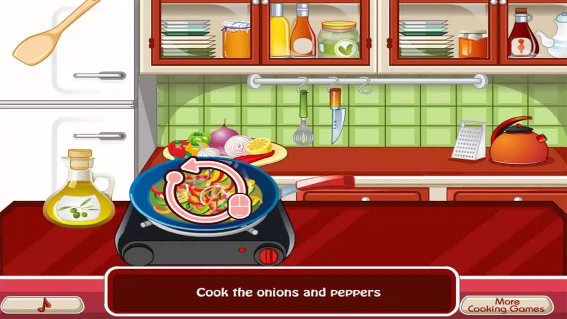 Captures d'écran de Cooking the First Chicken - girl games for kids