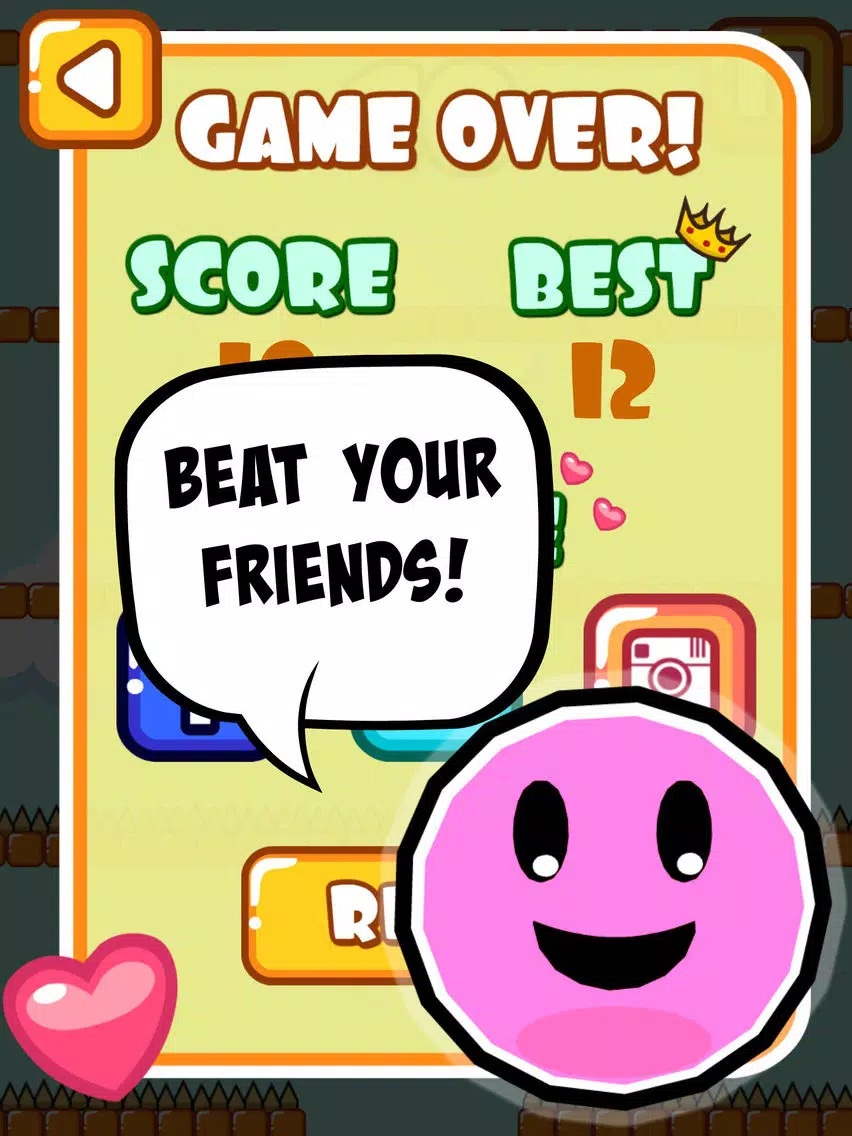 Jumpy Smiley - The endless adventures of a bouncing skippy geometry ball iPad Screenshots