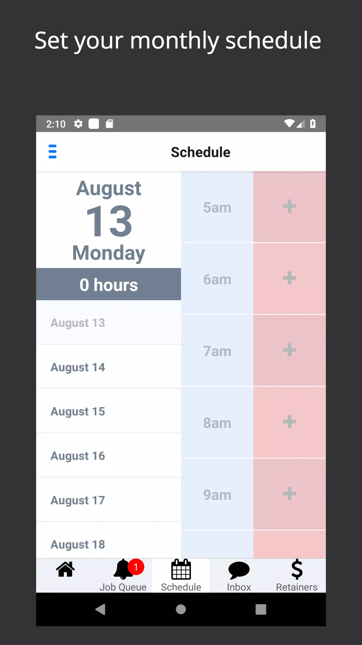 ภาพหน้าจอของ Priv Pro App