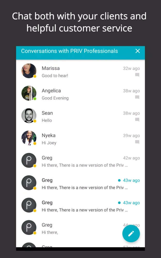 Priv Pro App Screenshots