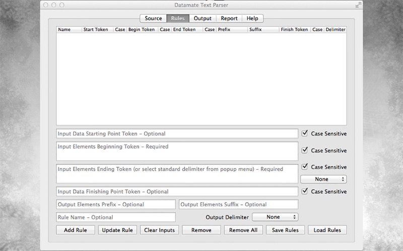 Datamate Text Parser Screenshots