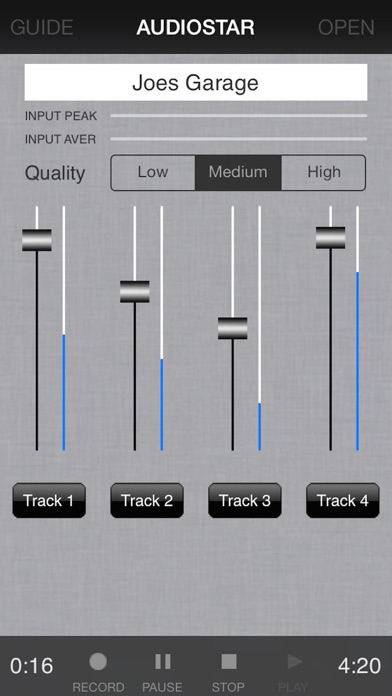 Capturas de pantalla de Audiostar Multitrack Mixer