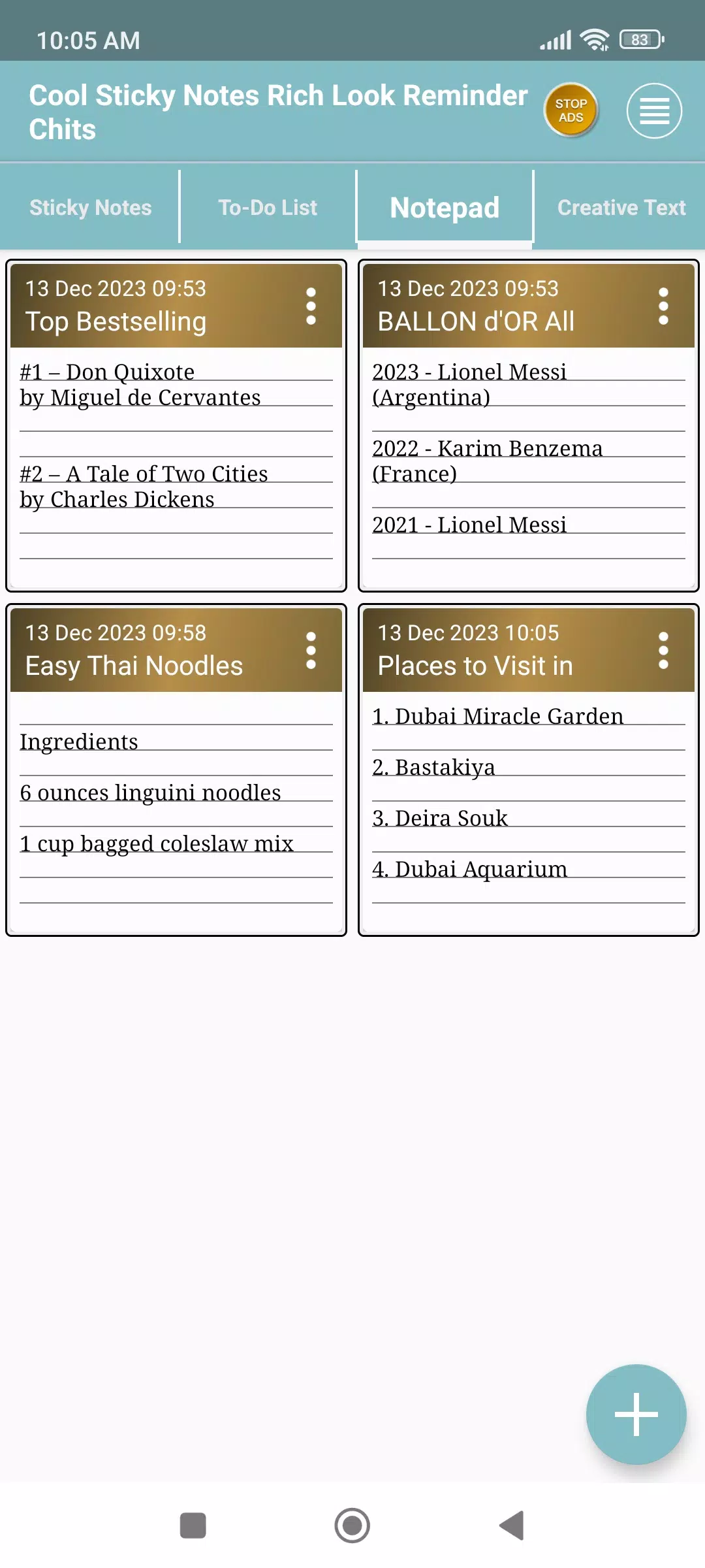 Cool Sticky Notes Rich Notepad Screenshots