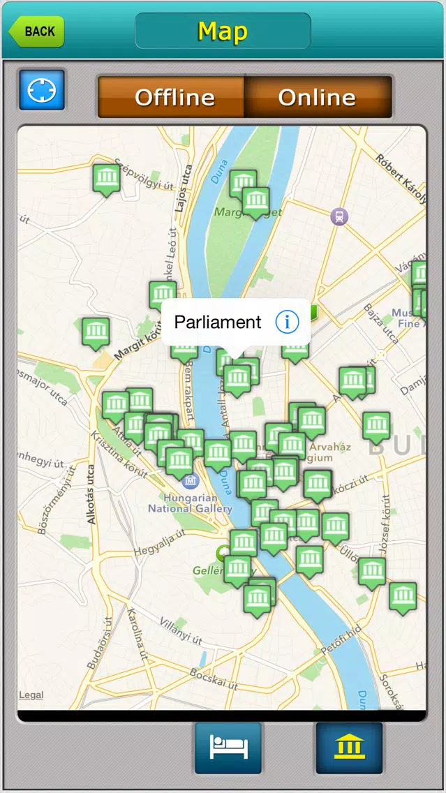 Budapest Offline Map City Guide Screenshots