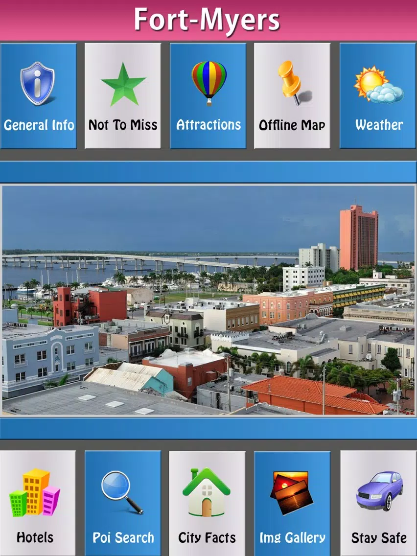 Fort Myers City Map Guide iPad Screenshots