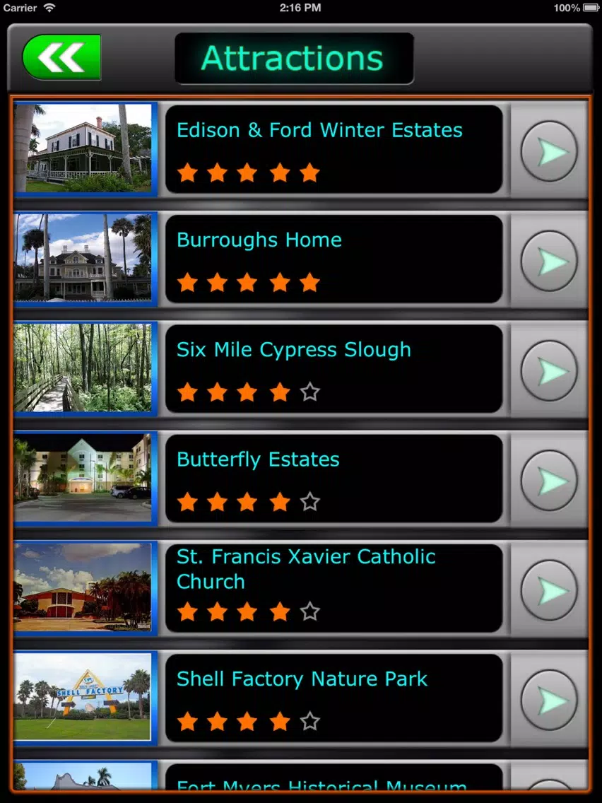 Fort Myers City Map Guide iPad Screenshots