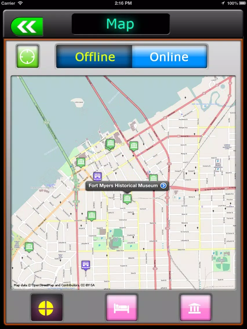 Fort Myers City Map Guide iPad Screenshots