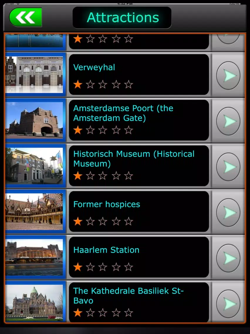 Haarlem Offline Travel Guide iPad Screenshots