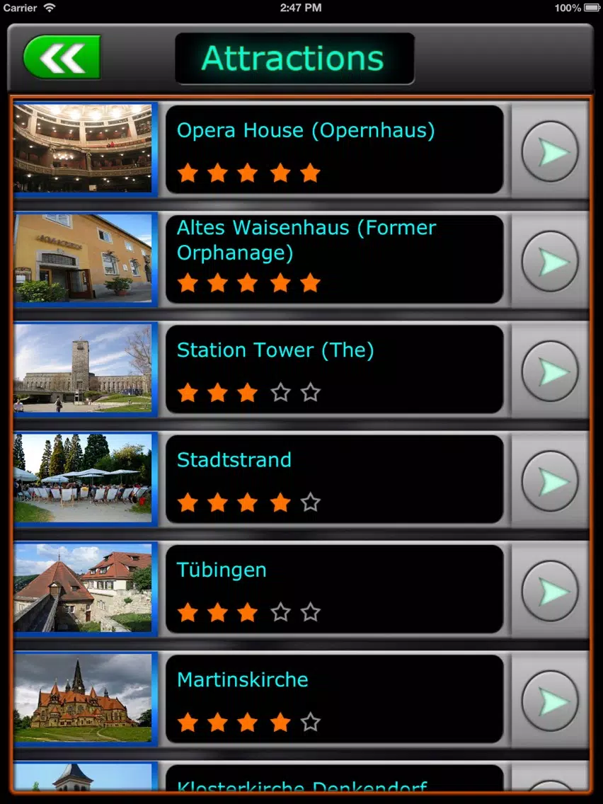 Stuttgart Offline Map Guide iPad Screenshots