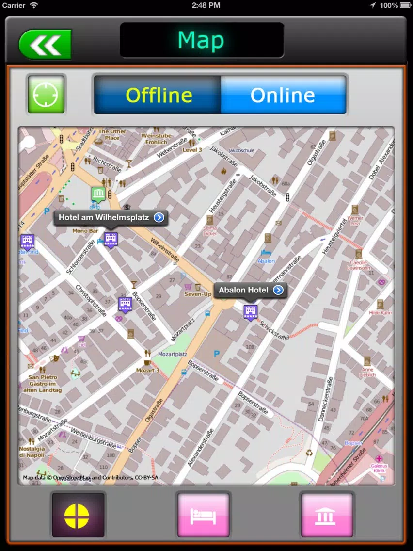 Stuttgart Offline Map Guide iPad Screenshots