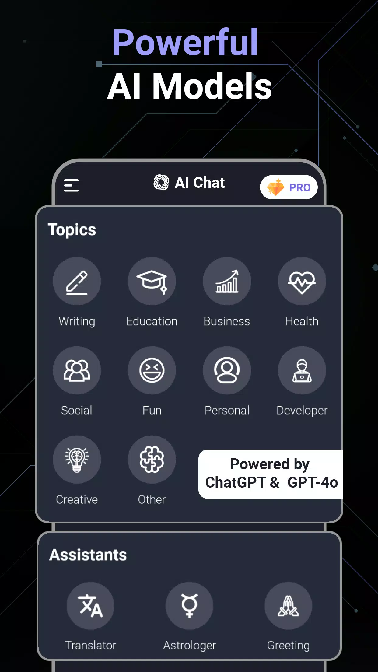 AI Chat Screenshots