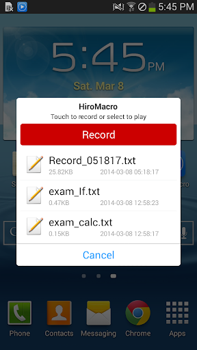 HiroMacro Auto-Touch Macro Screenshots